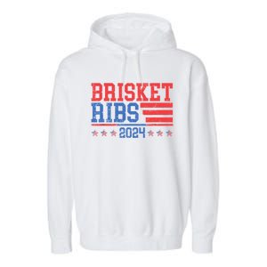 Brisket Ribs Funny Brisket Ribs 2024 Garment-Dyed Fleece Hoodie