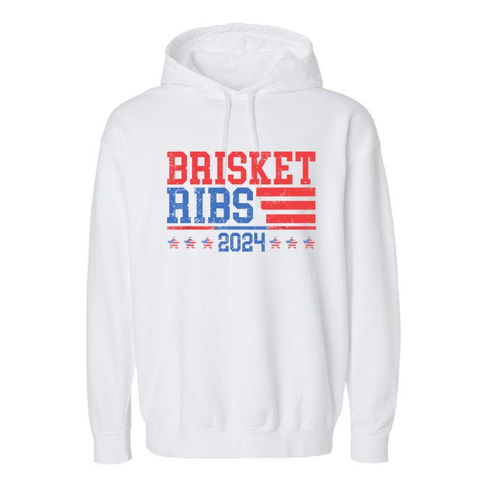 Brisket Ribs Funny Brisket Ribs 2024 Garment-Dyed Fleece Hoodie