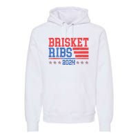 Brisket Ribs Funny Brisket Ribs 2024 Premium Hoodie