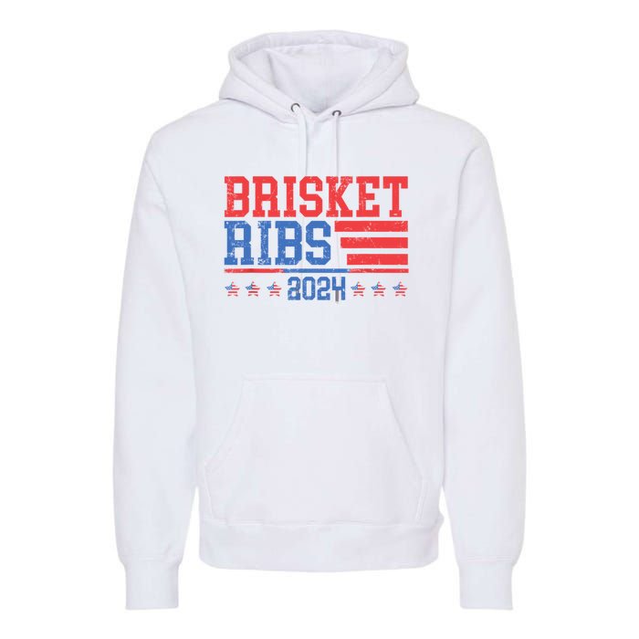 Brisket Ribs Funny Brisket Ribs 2024 Premium Hoodie