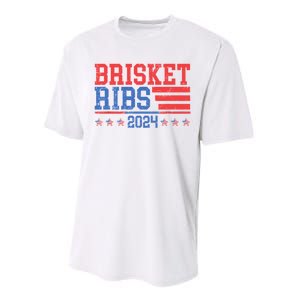 Brisket Ribs Funny Brisket Ribs 2024 Performance Sprint T-Shirt