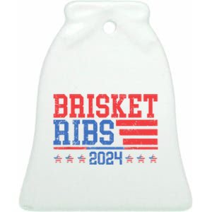 Brisket Ribs Funny Brisket Ribs 2024 Ceramic Bell Ornament