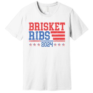 Brisket Ribs Funny Brisket Ribs 2024 Premium T-Shirt