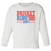 Brisket Ribs Funny Brisket Ribs 2024 Toddler Long Sleeve Shirt