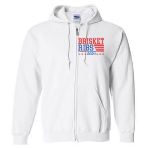 Brisket Ribs Funny Brisket Ribs 2024 Full Zip Hoodie