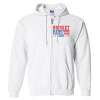 Brisket Ribs Funny Brisket Ribs 2024 Full Zip Hoodie