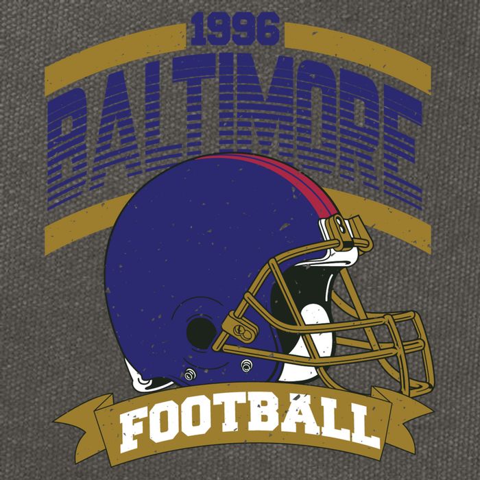 Baltimore Raven Football Team Supporter Cotton Canvas Backpack