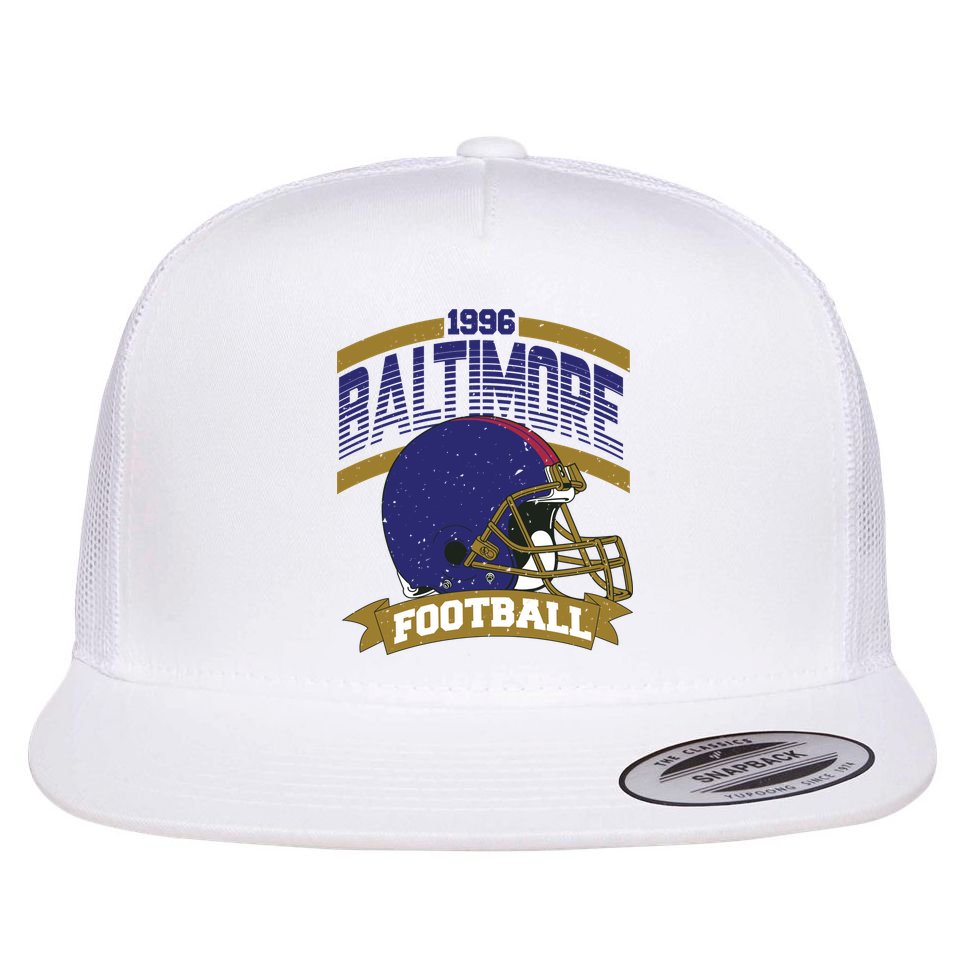 Baltimore Raven Football Team Supporter Flat Bill Trucker Hat