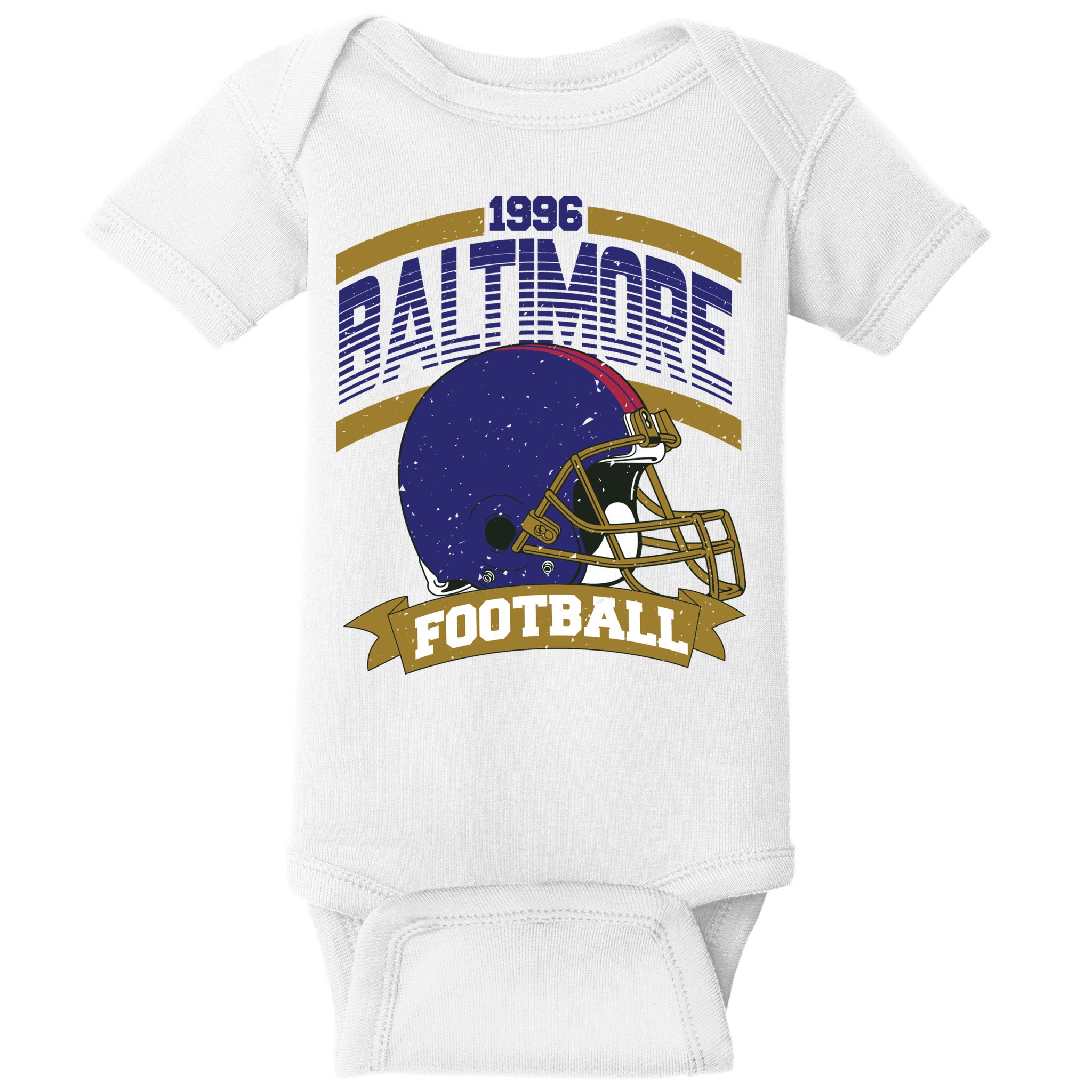 Baltimore Raven Football Team Supporter Baby Bodysuit