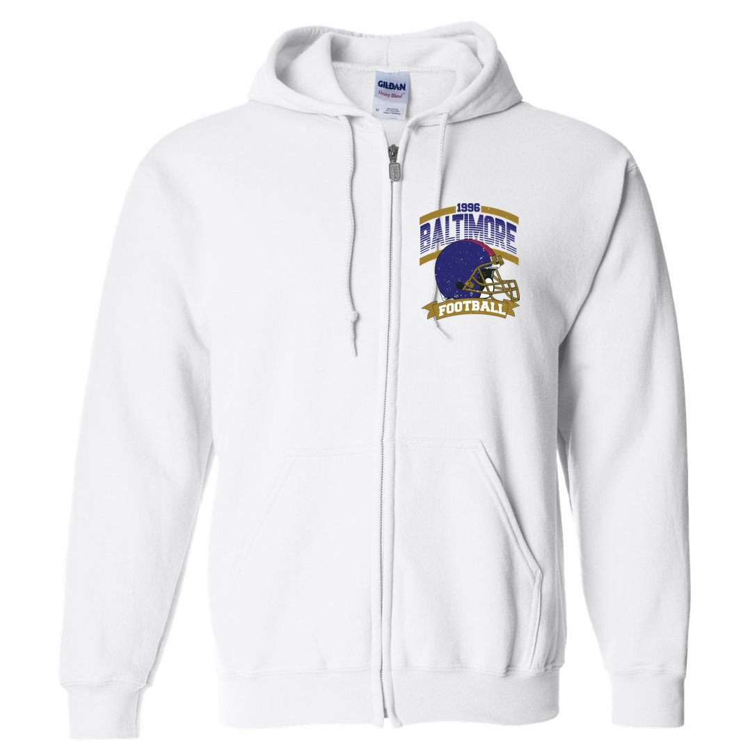 Baltimore Raven Football Team Supporter Full Zip Hoodie