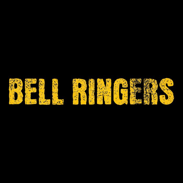 Bell Ringers Funny Handbell With Angry Face Stripe Pom Pom Beanie