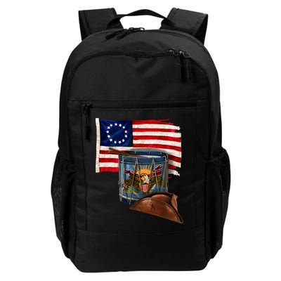 Betsy Ross Flag Patriot Drum Backpack