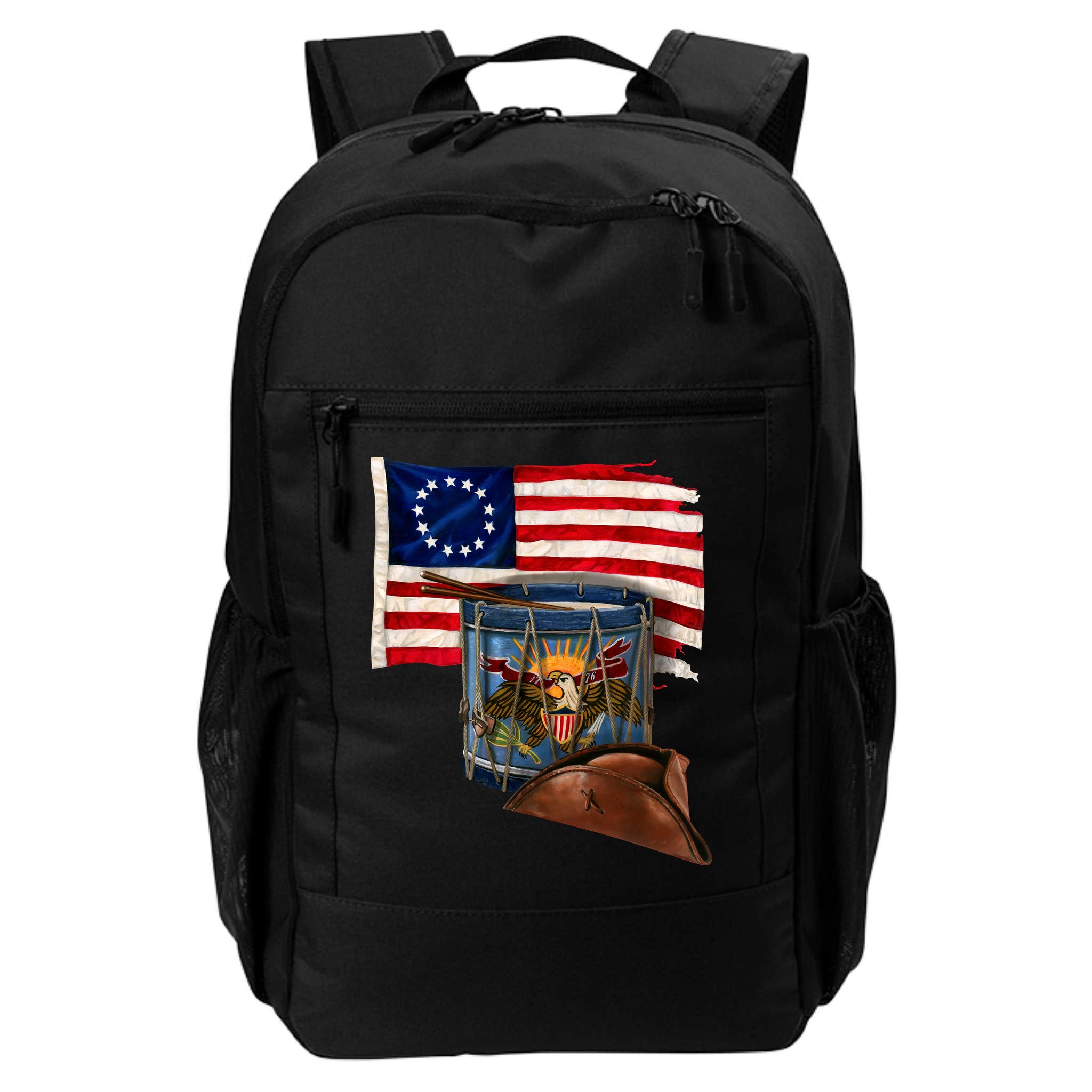 Betsy Ross Flag Patriot Drum Backpack