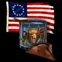 Betsy Ross Flag Patriot Drum Backpack