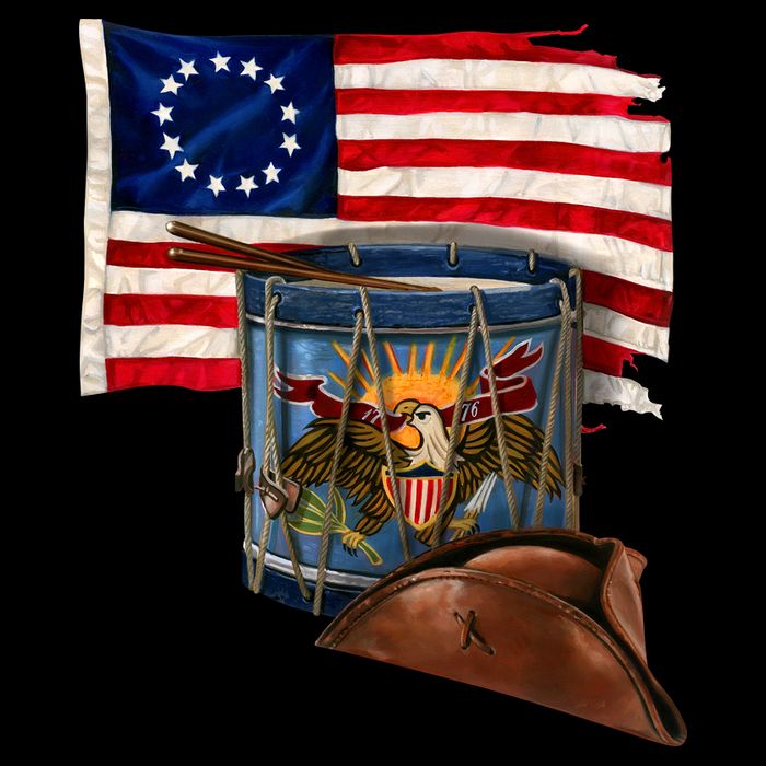 Betsy Ross Flag Patriot Drum Backpack