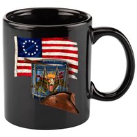 Betsy Ross Flag Patriot Drum 11oz C Handle Ceramic Mug