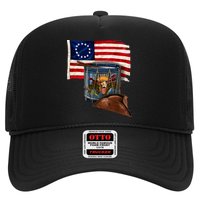 Betsy Ross Flag Patriot Drum Trucker Hat