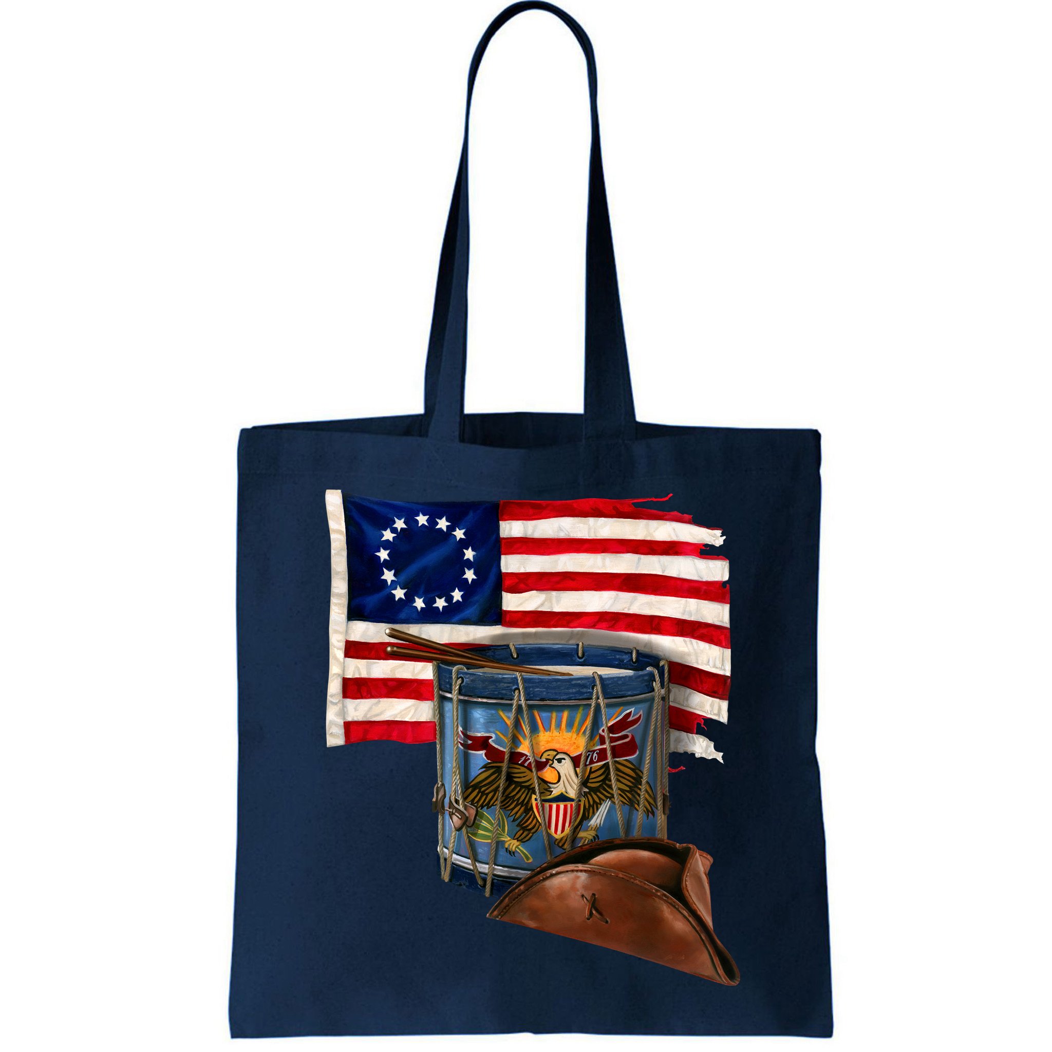 Betsy Ross Flag Patriot Drum Bag