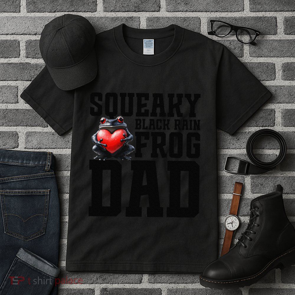 Black Rain Frog Dad Terrarium Enclosure Hide Rain Frog Tall T-Shirt