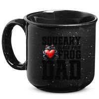 Black Rain Frog Dad Terrarium Enclosure Hide Rain Frog 15oz Campfire Ceramic Mug