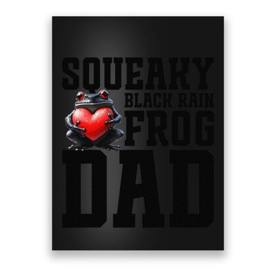 Black Rain Frog Dad Terrarium Enclosure Hide Rain Frog Poster