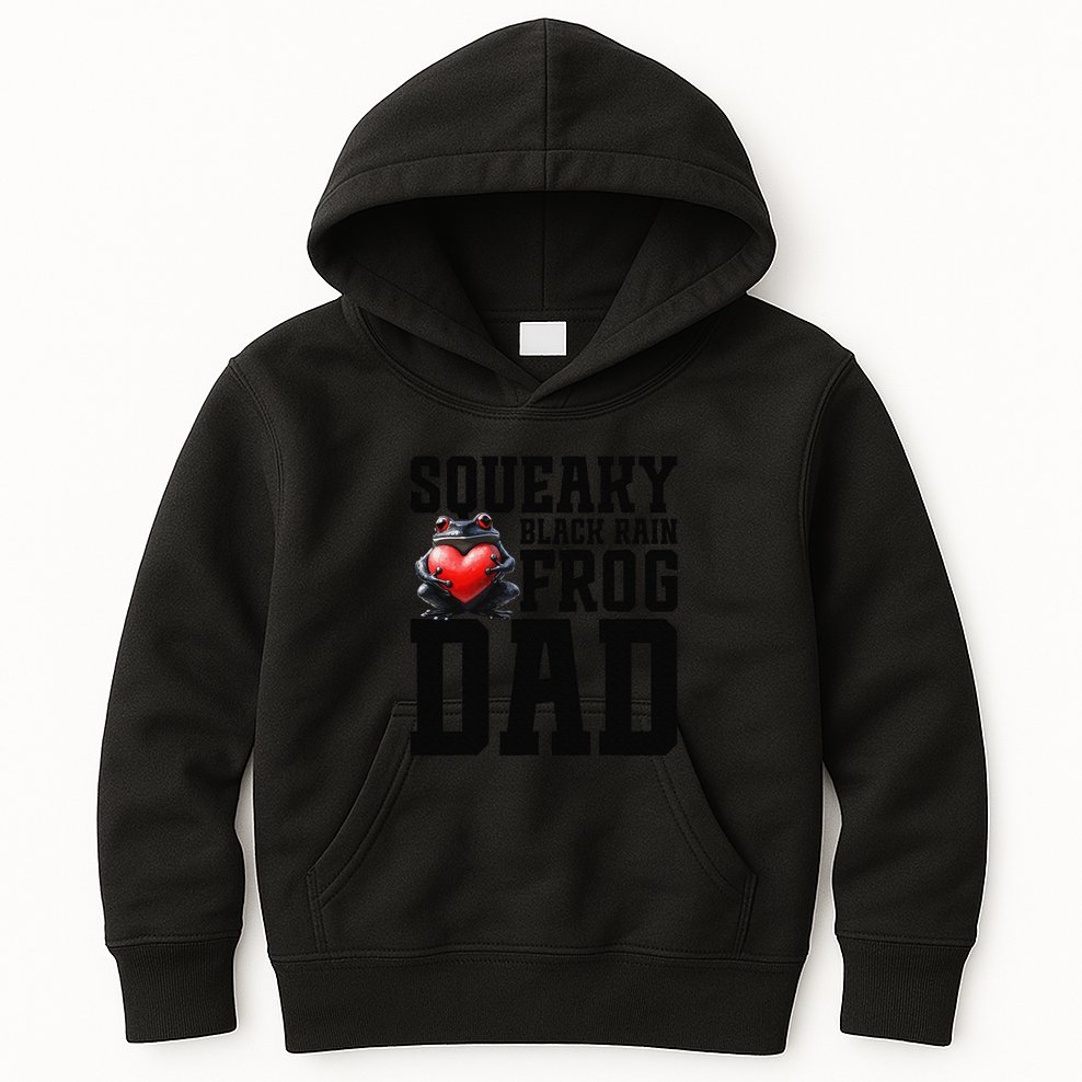Black Rain Frog Dad Terrarium Enclosure Hide Rain Frog Kids Hoodie