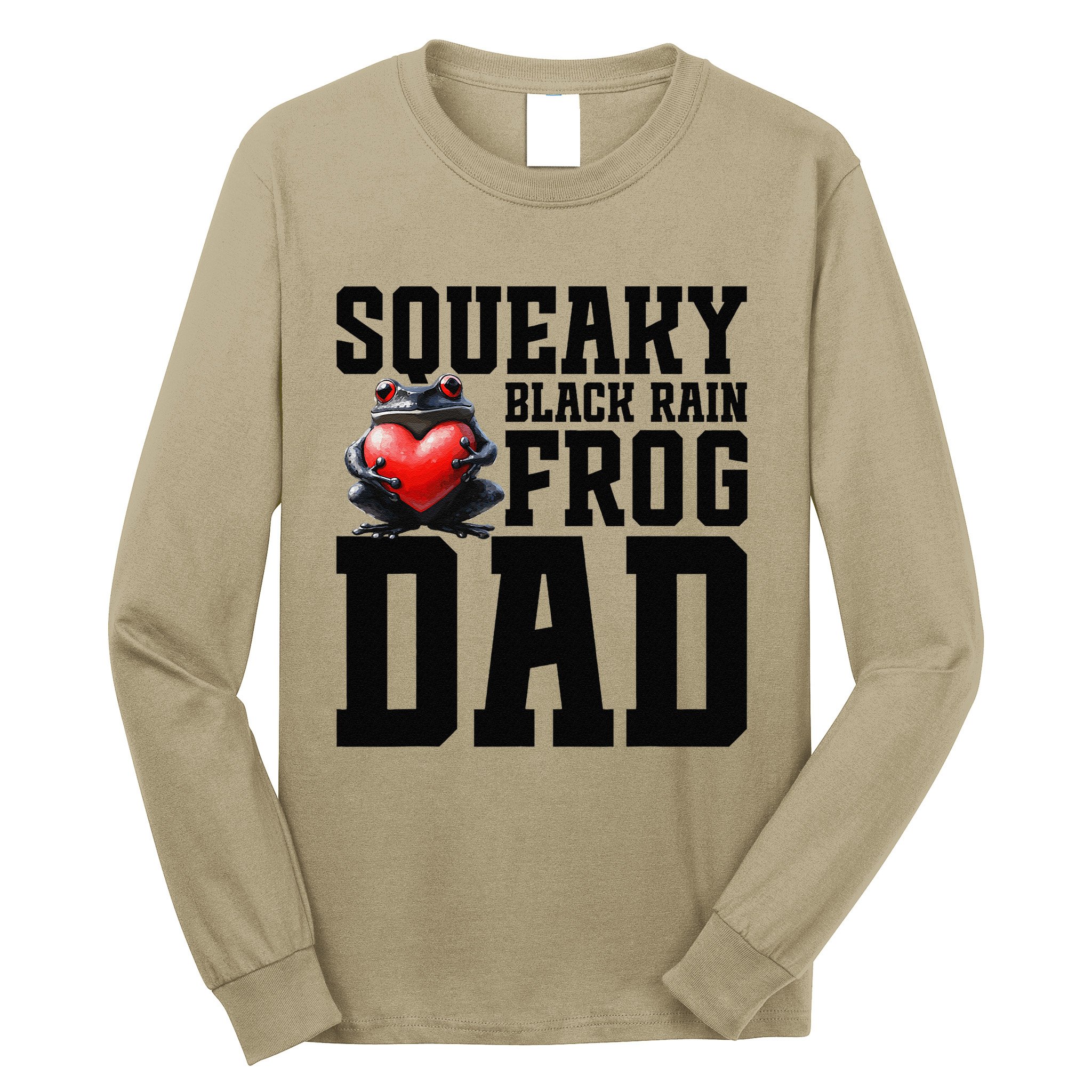 Black Rain Frog Dad Terrarium Enclosure Hide Rain Frog Long Sleeve Shirt