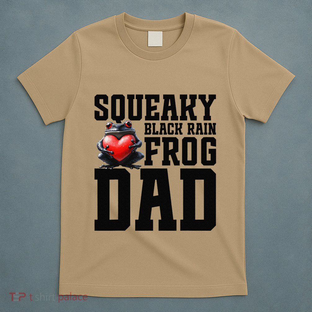 Black Rain Frog Dad Terrarium Enclosure Hide Rain Frog T-Shirt
