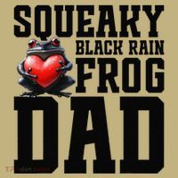 Black Rain Frog Dad Terrarium Enclosure Hide Rain Frog T-Shirt