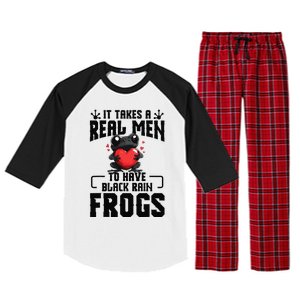 Black Rain Frog Enclosure Terrarium Dad Rain Frog Raglan Sleeve Pajama Set