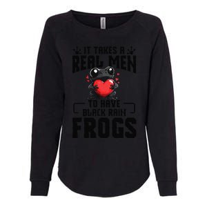 Black Rain Frog Enclosure Terrarium Dad Rain Frog Womens California Wash Sweatshirt