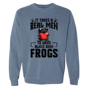 Black Rain Frog Enclosure Terrarium Dad Rain Frog Garment-Dyed Sweatshirt