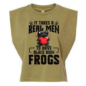 Black Rain Frog Enclosure Terrarium Dad Rain Frog Garment-Dyed Women's Muscle Tee