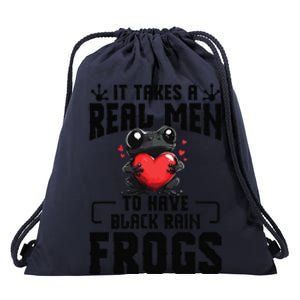 Black Rain Frog Enclosure Terrarium Dad Rain Frog Drawstring Bag