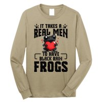 Black Rain Frog Enclosure Terrarium Dad Rain Frog Long Sleeve Shirt