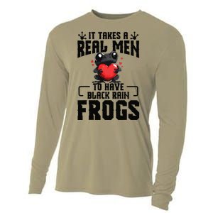 Black Rain Frog Enclosure Terrarium Dad Rain Frog Cooling Performance Long Sleeve Crew