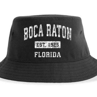 Boca Raton Florida Fl Vintage Established Sports Sustainable Bucket Hat
