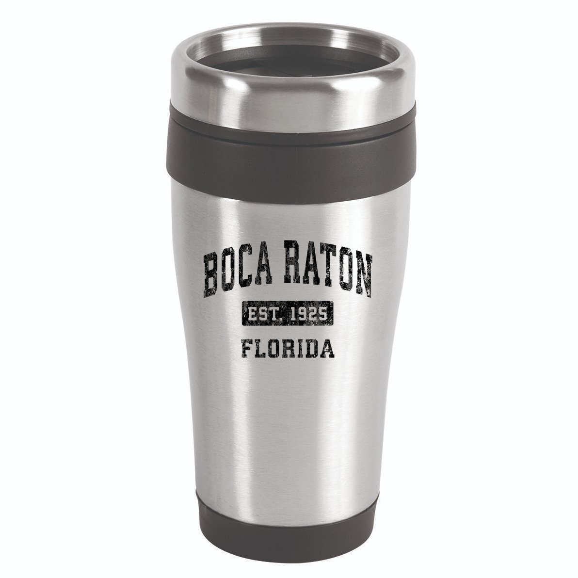 Boca Raton Florida Fl Vintage Established Sports 16oz Travel Tumbler