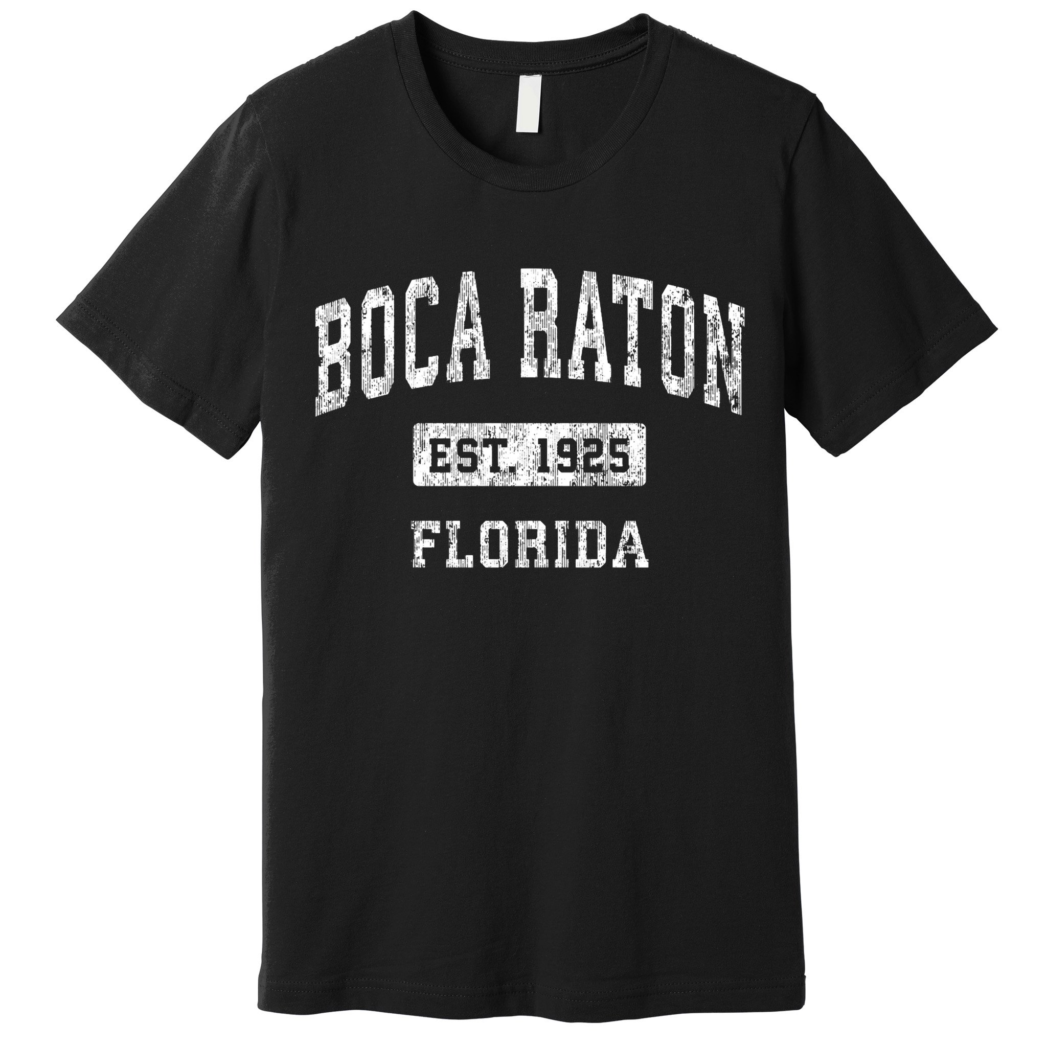 Boca Raton Florida Fl Vintage Established Sports Premium T-Shirt