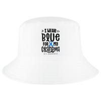 Blue Ribbon For Grandma Disease ALS Awareness Family Cure Cool Comfort Performance Bucket Hat