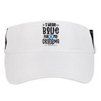 Blue Ribbon For Grandma Disease ALS Awareness Family Cure Adult Drive Performance Visor