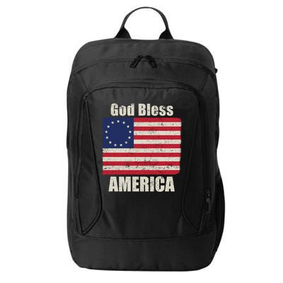 Betsy Ross Flag 1776 Revolutionary War God Bless America Gift City Backpack