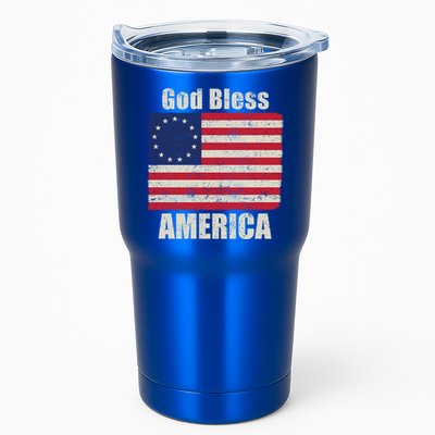 Betsy Ross Flag 1776 Revolutionary War God Bless America Gift Tumbler