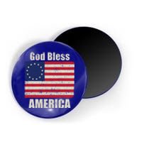 Betsy Ross Flag 1776 Revolutionary War God Bless America Gift Magnet