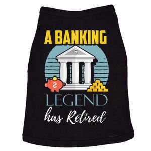 Banker Retirement Funny Retired Banker Gift Doggie Tank