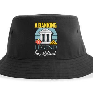 Banker Retirement Funny Retired Banker Gift Sustainable Bucket Hat