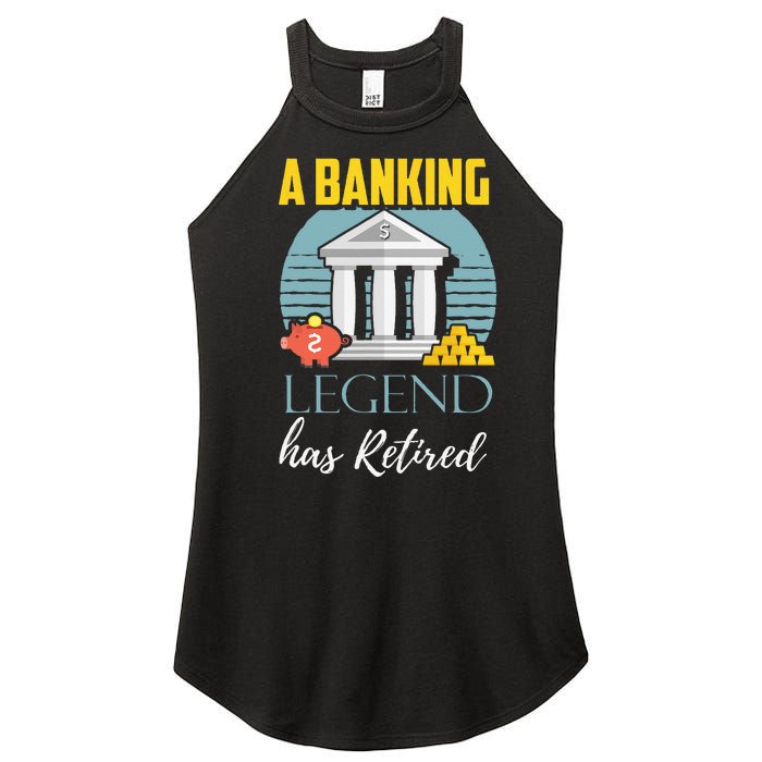 Banker Retirement Funny Retired Banker Gift Women’s Perfect Tri Rocker Tank