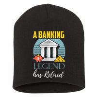 Banker Retirement Funny Retired Banker Gift Short Acrylic Beanie