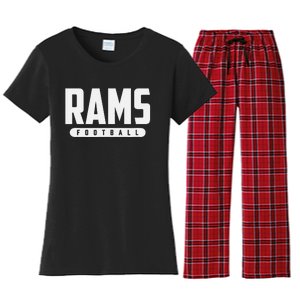 Bastrop Rams Football Women's Flannel Pajama Set