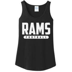 Bastrop Rams Football Ladies Essential Tank